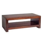 Mango Wood Contemporary Coffee Table And TV Stand