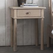 Burbank Wooden Bedside Cabinet With 1 Drawer In Oak