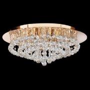 Hanna Semi Flush Gold Finish 8 Light Ceiling Light