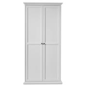 Paroya Wooden Wardrobe With 2 Doors In White