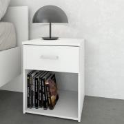 Scalia Wooden Bedside Cabinet With 1 Drawer In White