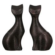 Cat Aluminium Set Of 2 Design Sculpture In Burnished Bronze