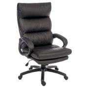 Lenoir Leather Home And Office Chair In Black