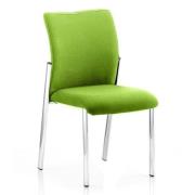 Academy Fabric Back Visitor Chair In Myrrh Green No Arms