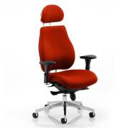 Chiro Plus Ultimate Headrest Office Chair In Tabasco Red