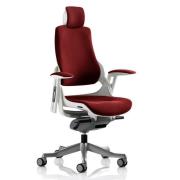 Zure Executive Headrest Office Chair In Ginseng Chilli