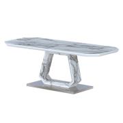 Wantu Marble Effect Glass Coffee Table