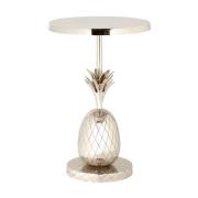 Algieba Pineapple Aluminium Side Table In Silver