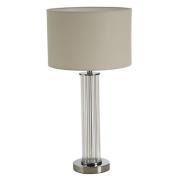 Westico Cream Fabric Shade Table Lamp With Chrome Base