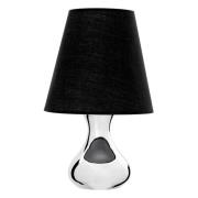 Nellstrom Black Fabric Shade Table Lamp With Chrome Metal Base