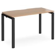 Arkos 1200mm Wooden Computer Desk In Beech With Black Legs