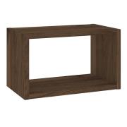 Romtree Wooden Wall Shelving Unit In Walnut