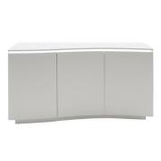 Lazaro Wooden Sideboard In Matt Light Grey With LED Light