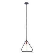 Lavish Iron Triangular Pendant Light In Black