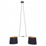 Lena 2 Bulbs Pendant Light In Matte Black