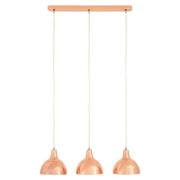 Jaspro 3 Metal Shades Pendant Light In Copper