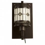 Waldron Diamond Wall Light In Bronze Tone