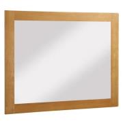 Adriel Bedroom Wall Mirror In Light Oak Wooden Frame