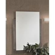 Namilon Bedroom Mirror In Grey Marble Effect Wooden Frame