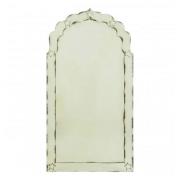 Raze Arched Star Detail Wall Mirror In Antique Brass Frame