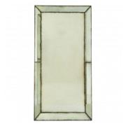 Raze Large Bevelled Edges Wall Mirror In Antique Brass Frame