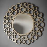 Coronado Stylish Round Wall Mirror In Gold