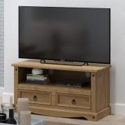 Consett Wooden TV Stand With 2 Drawers In Oak