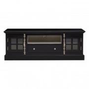 Coveca Wooden 2 Doors 1 Drawer TV Stand In Black