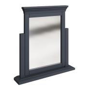 Skokie Wooden Trinket Dressing Mirror In Midnight Grey