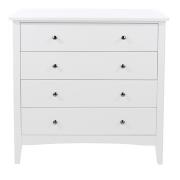 Kamuy Wooden Chest Of 4 Drawers In White