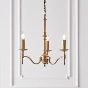 Stanford 3 Lights Pendant Light In Antique Brass