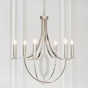 Whistle 6 Lights Ceiling Pendant Light In Nickel
