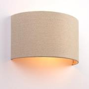 Obi Linen Wall Light In Natural