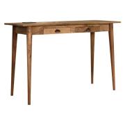 Ouzel Wooden Study Desk In Natural Oak Ish With Cable access