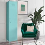 Cerritos Metal Wardrobe With 1 Door In Spearmint