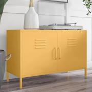 Cerritos Metal Wide Storage Cabinet With 2 Doors In Yellow