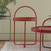 Marbury Round Metal Side Table In 