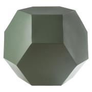 Cordue Hexagonal Metal Side Table In Grey