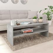 Peleg Rectangular Wooden Coffee Table In Concrete Effect