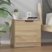 Ranya Wooden Bedside Cabinet With 1 Door In Sonoma Oak