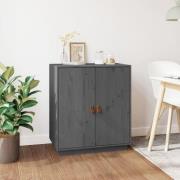 Alawi Pine Wood Sideboard With 2 Doors In Grey