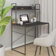 Nakano Wooden Laptop Desk With Shelf In Black