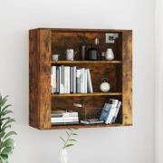 Silvis Wooden Wall Shelving Unit In Smoked Oak