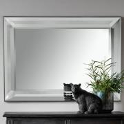 Madonna Rectangular Wall Mirror In Silver Frame