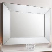 Vestal Rectangular Wall Mirror In Silver Frame