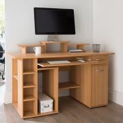 Drake Wooden Laptop Desk With 1 Drawer In Beech