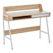 Bradken Wooden Computer Desk With 1 Drawer In Natural Oak