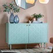 Helston Wooden Sideboard With 2 Doors In Mint