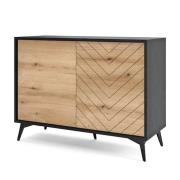 Dale Wooden Sideboard With 2 Doors In Evoke Oak