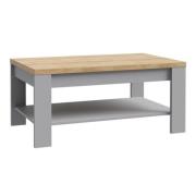 Belgin Wooden Coffee Table In Riviera Oak And Grey Oak